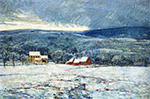 Frederick Childe Hassam Winter in the Connecticut Hills, 1906 oil painting reproduction