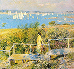 Frederick Childe Hassam Yachts, Gloucester Harbor, 1899 oil painting reproduction