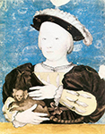 Hans Holbein the Younger Edward, Prince of Wales, with Monkey. 1541-42 oil painting reproduction