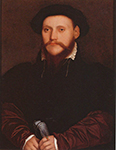 Hans Holbein the Younger Portrait of an Unknown Man Holding Gloves. c.1540-43 oil painting reproduction