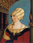 Hans Holbein the Younger Portrait of Dorothea Meyer, nee Kannengiesser. 1516 oil painting reproduction