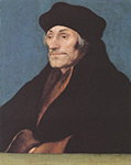 Hans Holbein the Younger Portrait of Erasmus of Rotterdam. c.1530 oil painting reproduction