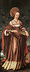 Hans Holbein the Younger St Ursula. c.1523 oil painting reproduction