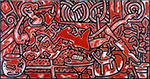 Keith Haring Red Room oil painting reproduction