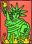 Keith Haring Statue of Liberty oil painting reproduction