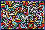 Keith Haring Untitled 1986c oil painting reproduction