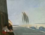 Edward Hopper Le Bistro oil painting reproduction