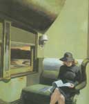 Edward Hopper Compartment C, Car oil painting reproduction