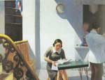 Edward Hopper The Barber Shop oil painting reproduction