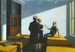 Edward Hopper Conference at Night oil painting reproduction