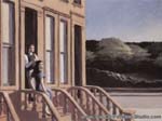 Edward Hopper Sunlight on Brownstones oil painting reproduction
