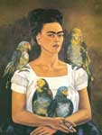 Frida Kahlo Me and My Parrots oil painting reproduction