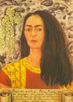 Frida Kahlo Self-Portrait with Loose Hair oil painting reproduction