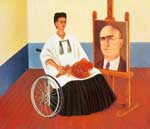 Frida Kahlo Self-Portrait with Dr Farill oil painting reproduction