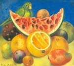 Frida Kahlo Still Life with Parrot oil painting reproduction