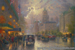 Thomas Kinkade New York Fifth Avenue oil painting reproduction