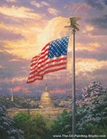 Thomas Kinkade Americas Pride oil painting reproduction