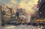 Thomas Kinkade New York Snow on Seventh Avenue oil painting reproduction