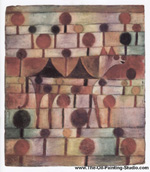 Paul Klee Camel (in Rhythmic Landscape with Trees) oil painting reproduction