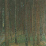 Gustave Klimt Pine Forest 2 oil painting reproduction