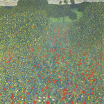 Gustave Klimt Poppy Field oil painting reproduction