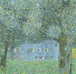 Gustave Klimt Farmhouse in Upper Austria oil painting reproduction