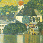 Gustave Klimt Church at Unterach on the Attersee oil painting reproduction