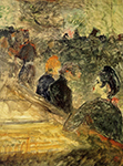 Henri Toulouse-Lautrec A Ball at the Moulin de la Galette - 1889 oil painting reproduction