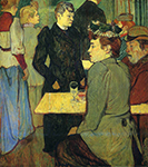 Henri Toulouse-Lautrec A Corner in the Moulin de la Galette - 1892 oil painting reproduction