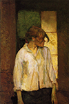 Henri Toulouse-Lautrec A Montrouge - Rosa la Rouge In Montrouge - Rosa Red - 1886 oil painting reproduction