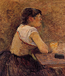 Henri Toulouse-Lautrec At Gennelle, Absinthe Drinker - 1886 oil painting reproduction