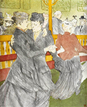 Henri Toulouse-Lautrec Dancing at the Moulin Rouge - 1897  oil painting reproduction