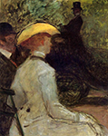 Henri Toulouse-Lautrec In the Bois de Boulogne - 1901 oil painting reproduction