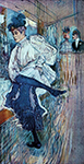 Henri Toulouse-Lautrec Jane Avril Dancing - 1892 oil painting reproduction