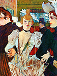 Henri Toulouse-Lautrec La Goulue Arriving at the Moulin Rouge with Two Women - 1892  oil painting reproduction