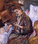 Henri Toulouse-Lautrec La Toilette (Celle qui se peigne) - 1891 oil painting reproduction
