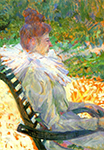 Henri Toulouse-Lautrec Madame E. Tapie de Celeyran in a Garden - 1896  oil painting reproduction