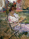 Henri Toulouse-Lautrec Madame Misian Nathanson - 1897  oil painting reproduction