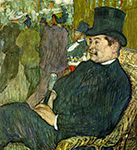 Henri Toulouse-Lautrec Monsieur Delaporte at the Jardin de Paris - 1893 oil painting reproduction