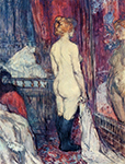 Henri Toulouse-Lautrec Nude Standing before a Mirror - 1897  oil painting reproduction