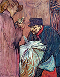 Henri Toulouse-Lautrec The Laundryman Calling at the Brothal - 1894  oil painting reproduction