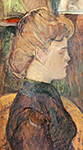 Henri Toulouse-Lautrec The Painter's Model Helene Vary in the Studio - 1889  oil painting reproduction