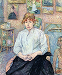 Henri Toulouse-Lautrec The Redhead with a White Blouse oil painting reproduction