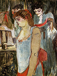 Henri Toulouse-Lautrec The Tatooed Woman - 1894  oil painting reproduction