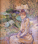 Henri Toulouse-Lautrec Woman in Monsieur Forest's Garden - 1891  oil painting reproduction