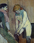 Henri Toulouse-Lautrec Woman Pulling up Her Stockings - 1894  oil painting reproduction