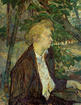 Henri Toulouse-Lautrec Woman Seated in a Garden - 1891  oil painting reproduction