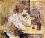 Henri Toulouse-Lautrec Hangover (also known as The Drinker) - 1889  oil painting reproduction