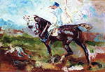 Henri Toulouse-Lautrec Rider Following the Hunting Hounds - 1884  oil painting reproduction