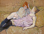 Henri Toulouse-Lautrec The Sofa - 1894-96 oil painting reproduction